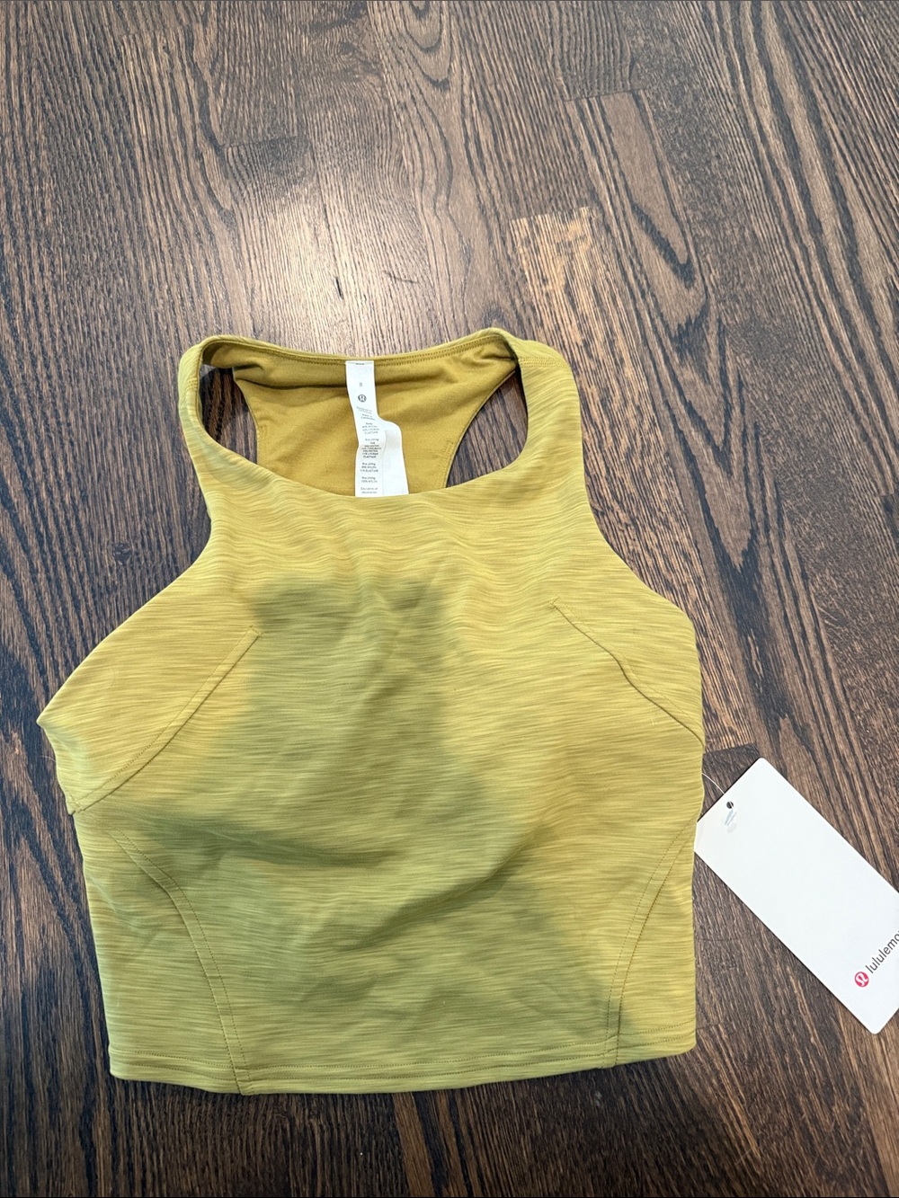 lululemon mustard yellow sports bra